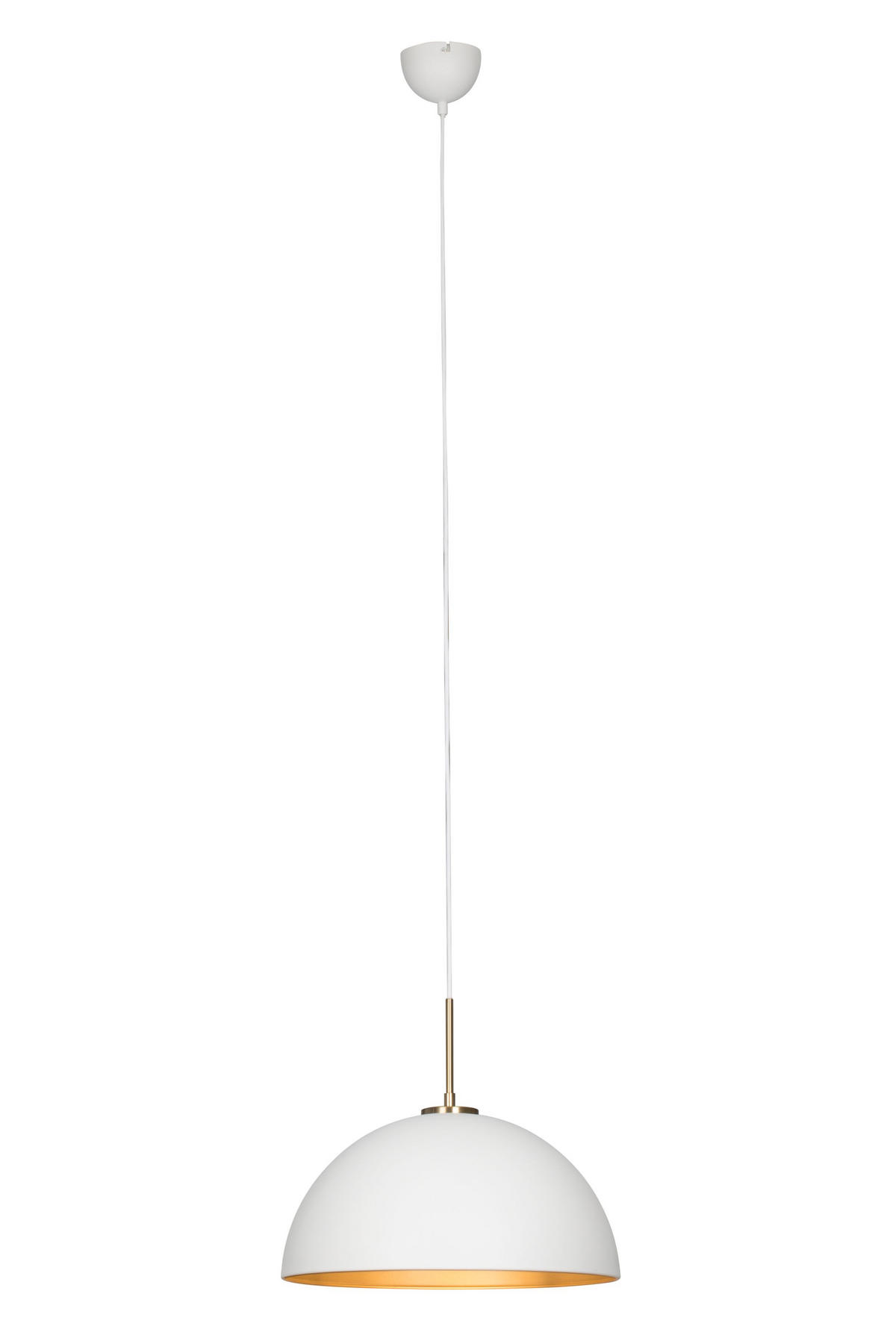 HÄNGELEUCHTE 40/150 cm  - Goldfarben/Weiß, Design, Metall (40/150cm) - Novel