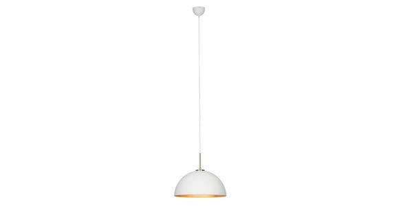 HÄNGELEUCHTE 40/150 cm - Goldfarben/Weiß, Design, Metall (40/150cm) - Novel