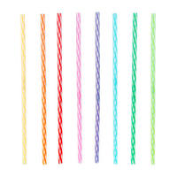 SLAMKA  - višebojno, Konvencionalno, plastika (28/0,6/0,6cm) - Kikkerland