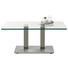 COUCHTISCH in Metall, Glas 110/70/46-65 cm - Edelstahlfarben/Grau, Design, Glas/Kunststoff (110/70/46-65cm) COUCHTISCH in Metall, Glas 110/70/46-65 cm - Edelstahlfarben/Grau, Design, Glas/Kunststoff (110/70/46-65cm)