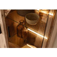 VITRINE  in Eichefarben  - Eichefarben/Anthrazit, KONVENTIONELL, Glas/Holzwerkstoff (75/208/38cm) - Cantus