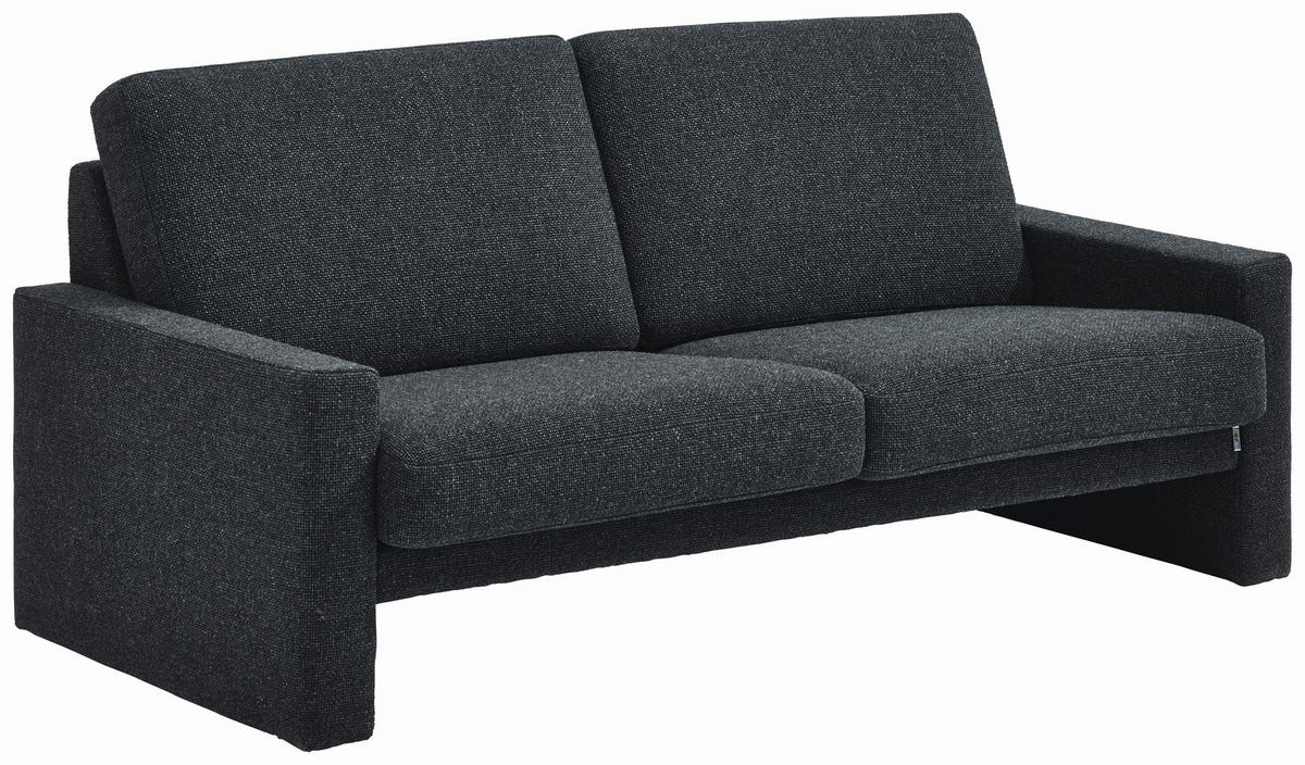 2-SITZER-SOFA Anthrazit  - Anthrazit/Schwarz, Design, Kunststoff/Textil (176/84/96cm) - Erpo