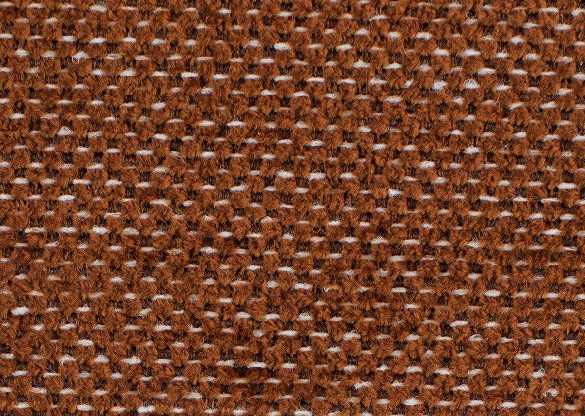 ECKSOFA in Chenille Cognac  - Cognac/Schwarz, Konventionell, Textil/Metall (265/184cm) - Hom`in