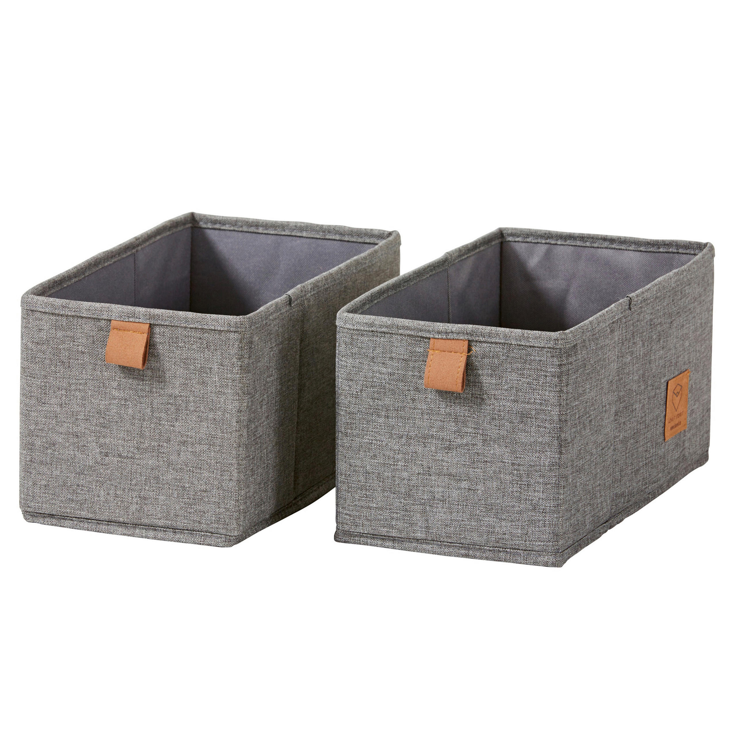 AUFBEWAHRUNGSBOXEN-SET Premium  - Grau, Basics, Karton/Textil (30/15/15cm) - Store It