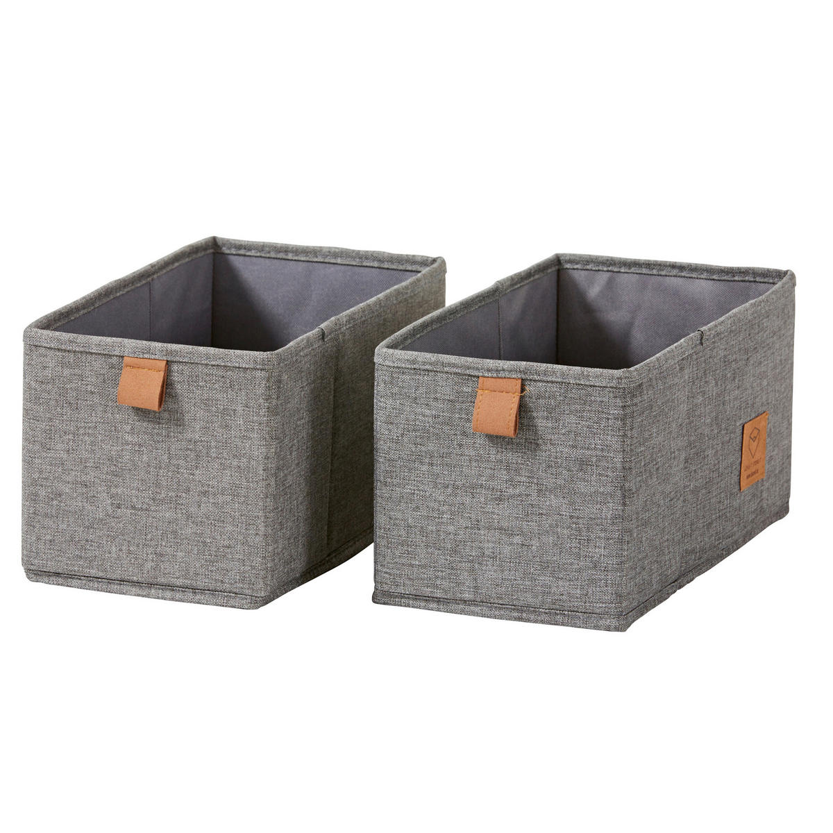 AUFBEWAHRUNGSBOXEN-SET Premium  - Grau, Basics, Karton/Textil (30/15/15cm) - Store It
