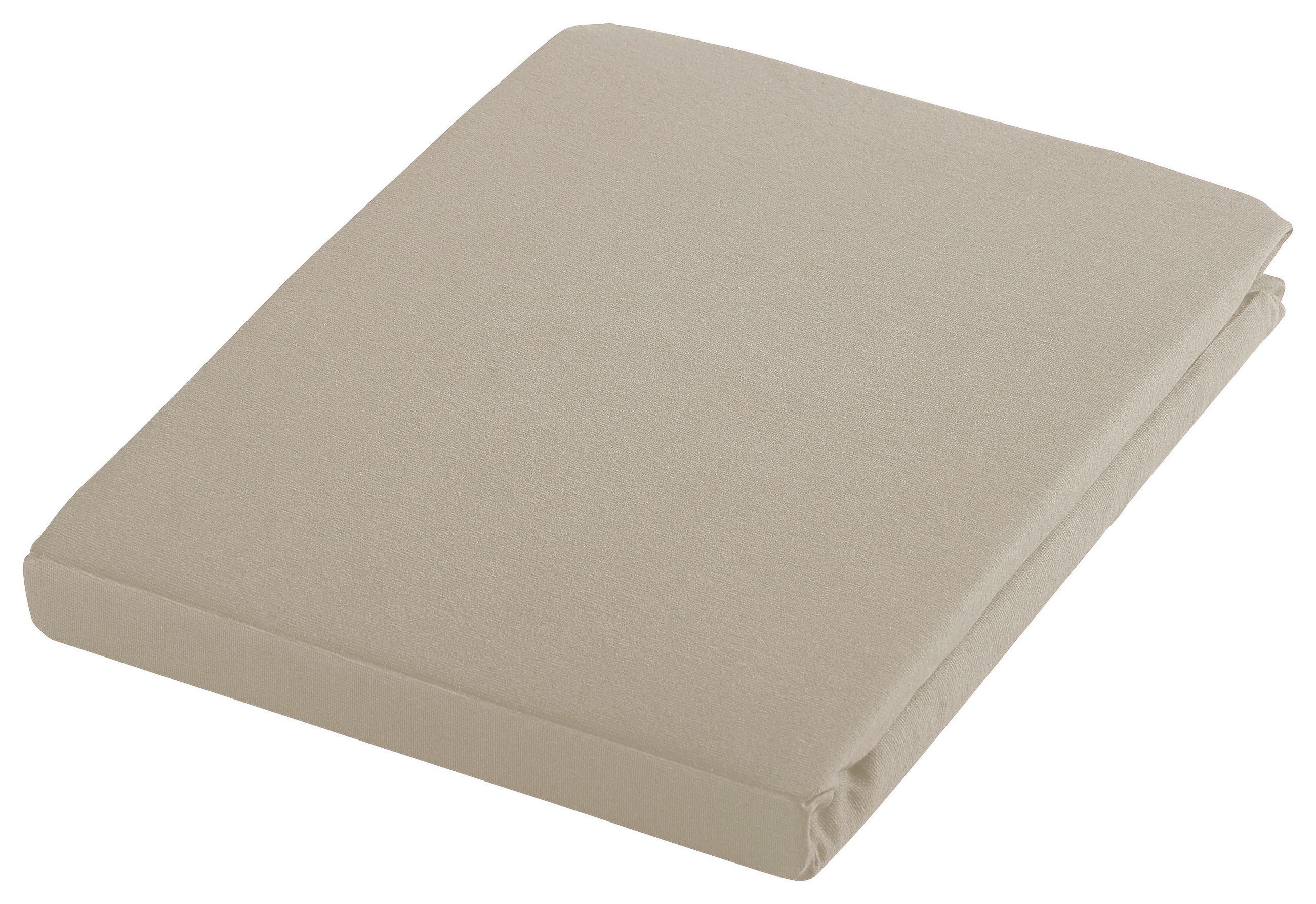 SPANNBETTTUCH FLORENTANO Jersey  - Beige, Basics, Textil (100/200cm) - Bio:Vio