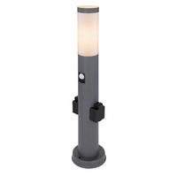 UTOMHUSLAMPA - opal/antracit, Basics, metall/plast (13,1/60cm) - Globo