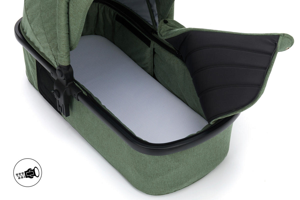 SET DJEČJIH KOLICA  JAGUAR  - zelena/crna, Basics, tekstil/metal (50/45/85cm) - Fillikid