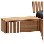 NACHTSCHRANK 45/45/33 cm Wildeiche massiv  - Wildeiche/Weiß, Design, Holz (45/45/33cm) - Linea Natura