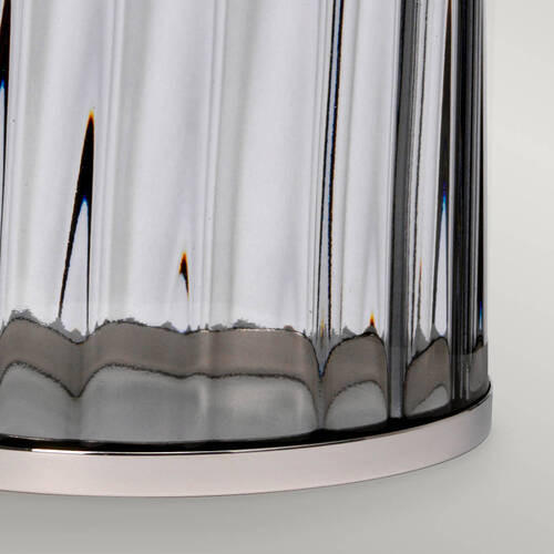 BORDSLAMPA Elstead Reno 35.5/60.4 cm   - nickelfärgad/grå, Design, metall/glas (35.5/60.4cm) - Elstead Lighting
