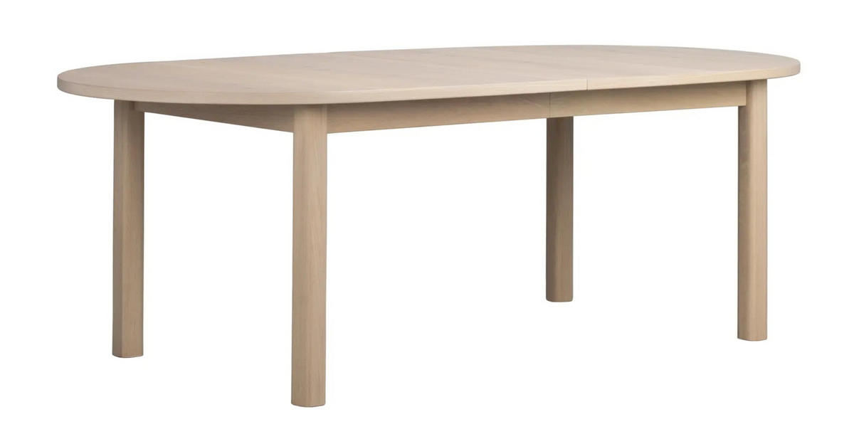 MATBORD i trä 220/105/75 cm   - ek Bianco, Klassisk, trä (220/105/75cm) - Rowico