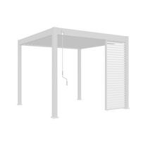 PERGOLA-SEITENTEIL - Weiss, Basics, Metall (113/235/8cm) - Gardenson