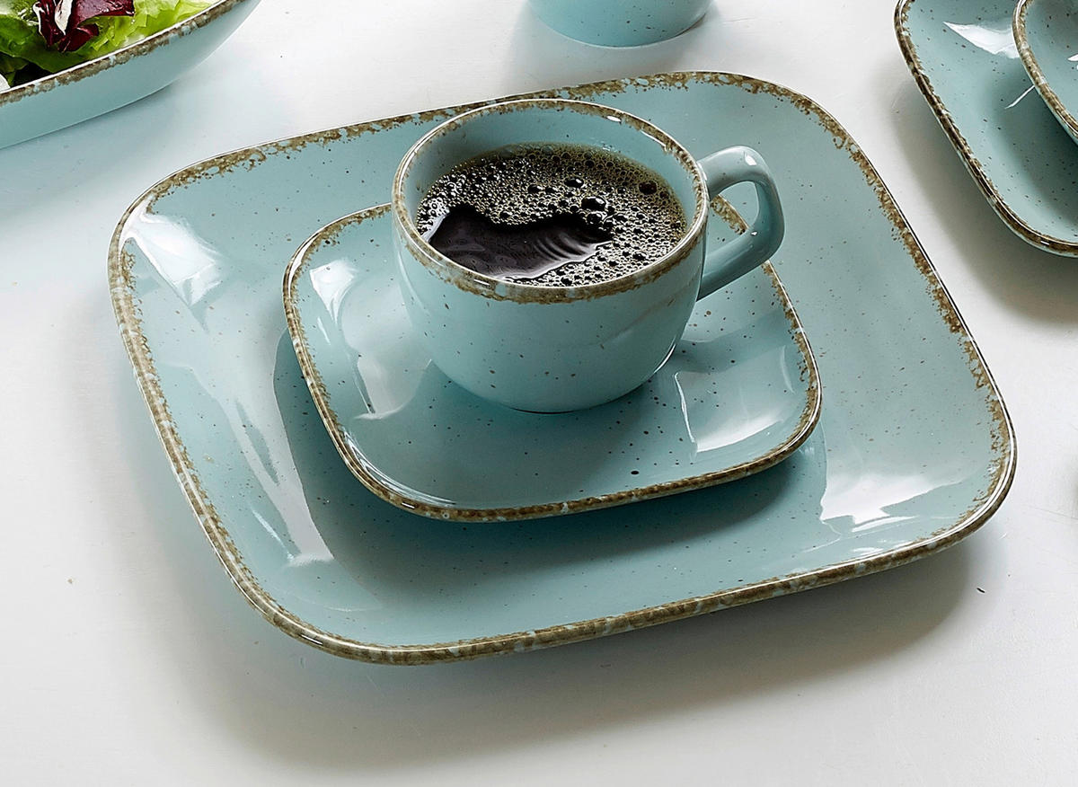 KAFFEESET 12-teilig  - Salbeigrün, Basics, Keramik (33/30/27cm) - Ritzenhoff Breker