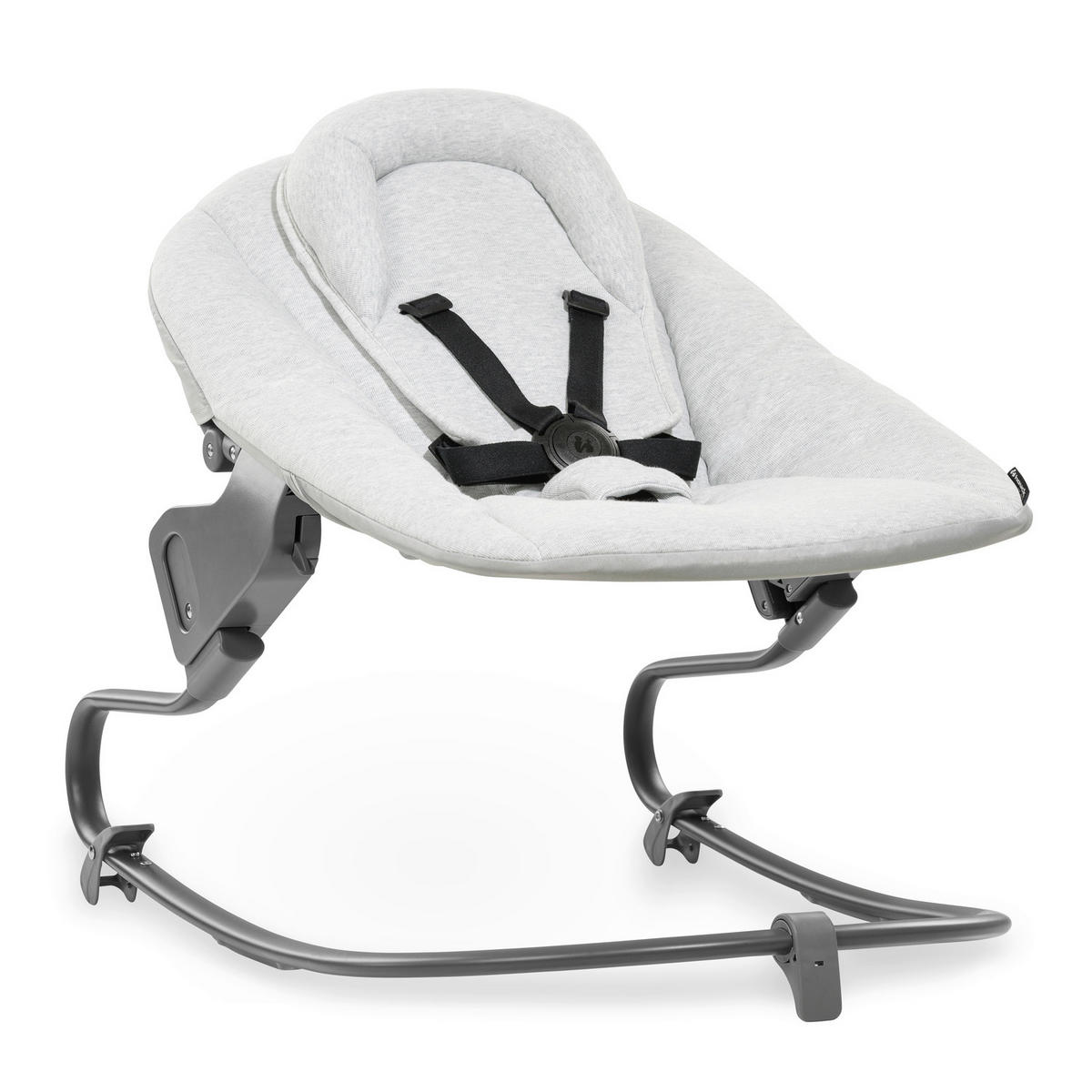 HOCHSTUHLLIEGE Alpha Bouncer Premium  - Hellgrau, Basics, Textil/Metall (66/51/49cm) - Hauck