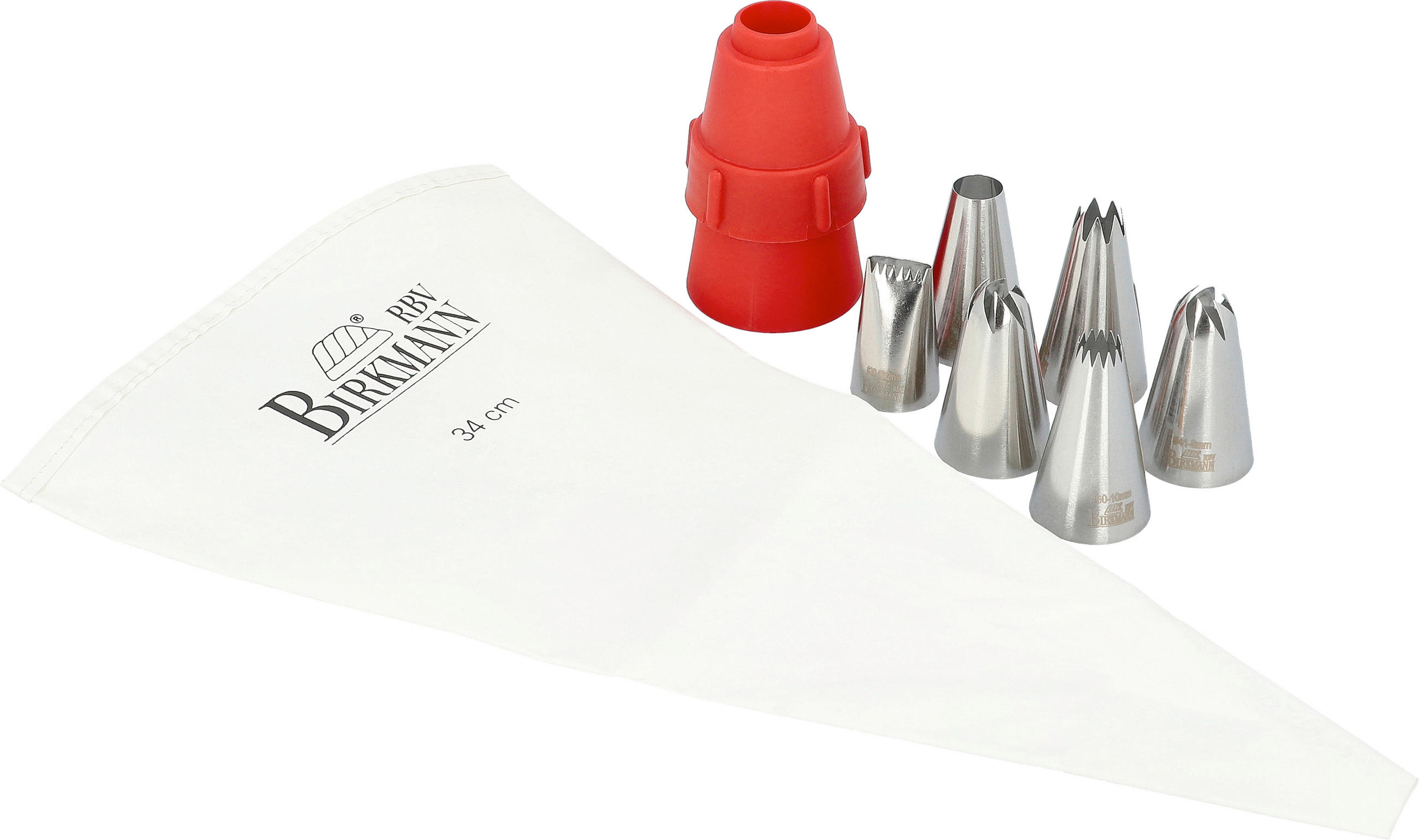 SPRITZBEUTEL - Rot/Weiß, Basics, Kunststoff (8,5/15,7/5,5cm) - Birkmann