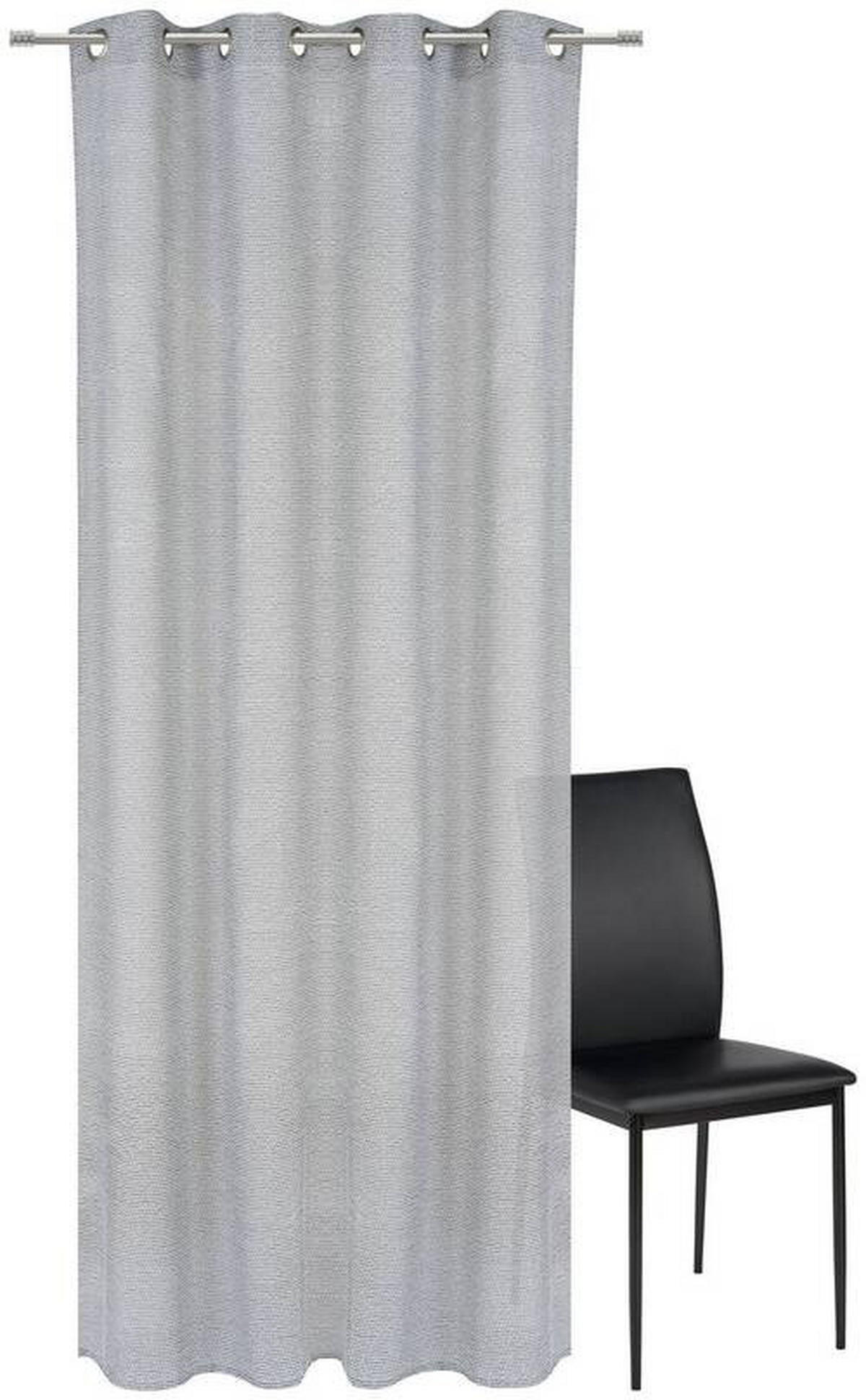 ÖSENSCHAL LORENA transparent 135/245 cm   - Schwarz, Basics, Textil (135/245cm) - Esposa