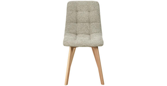STUHL  Stoffauswahl Leinenoptik  - Taupe/Naturfarben, Design, Holz/Textil (45/89/53cm) - Carryhome
