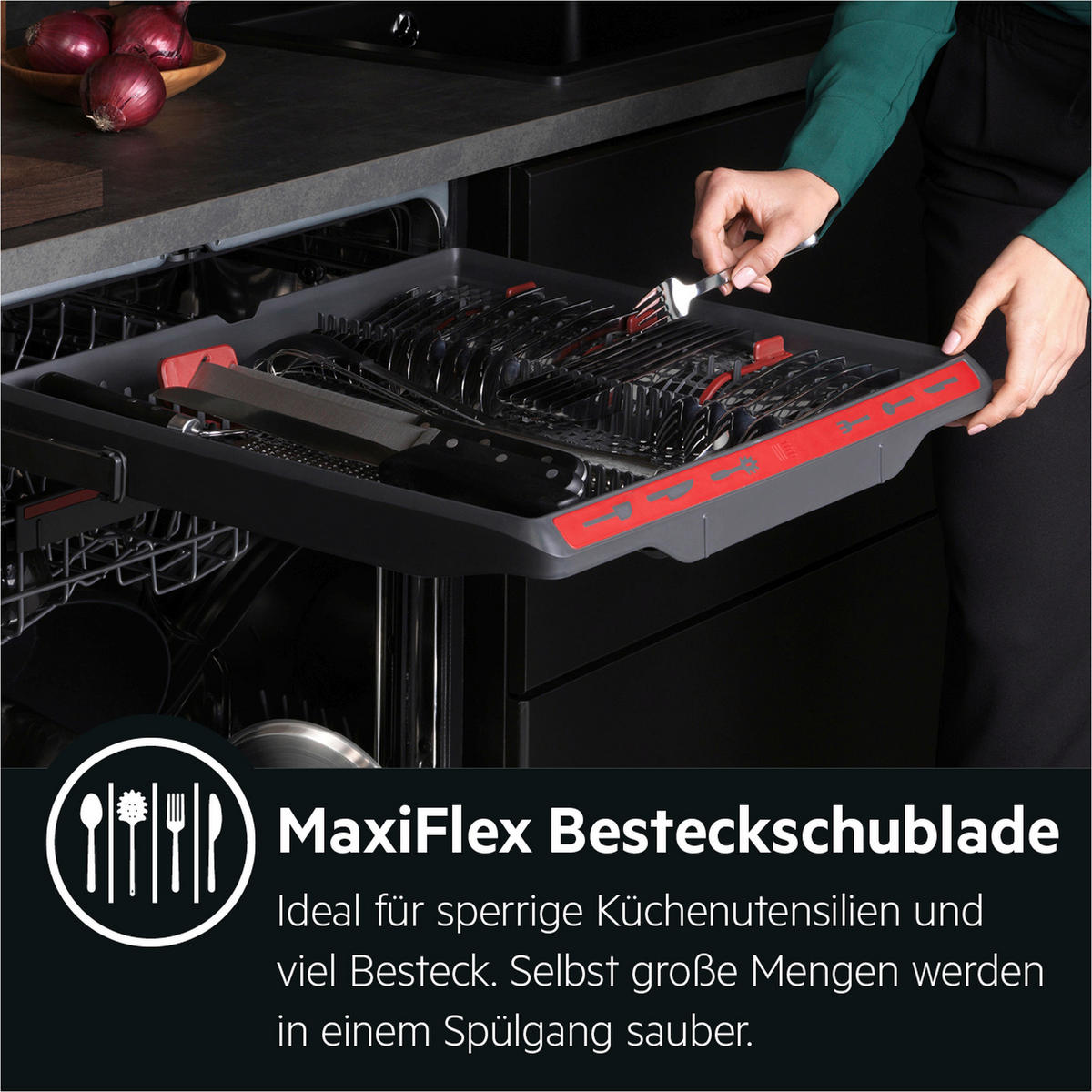 GESCHIRRSPÜLER FSK76727P  - Basics, Metall (59,6/81,8-89,8/56,0cm) - AEG