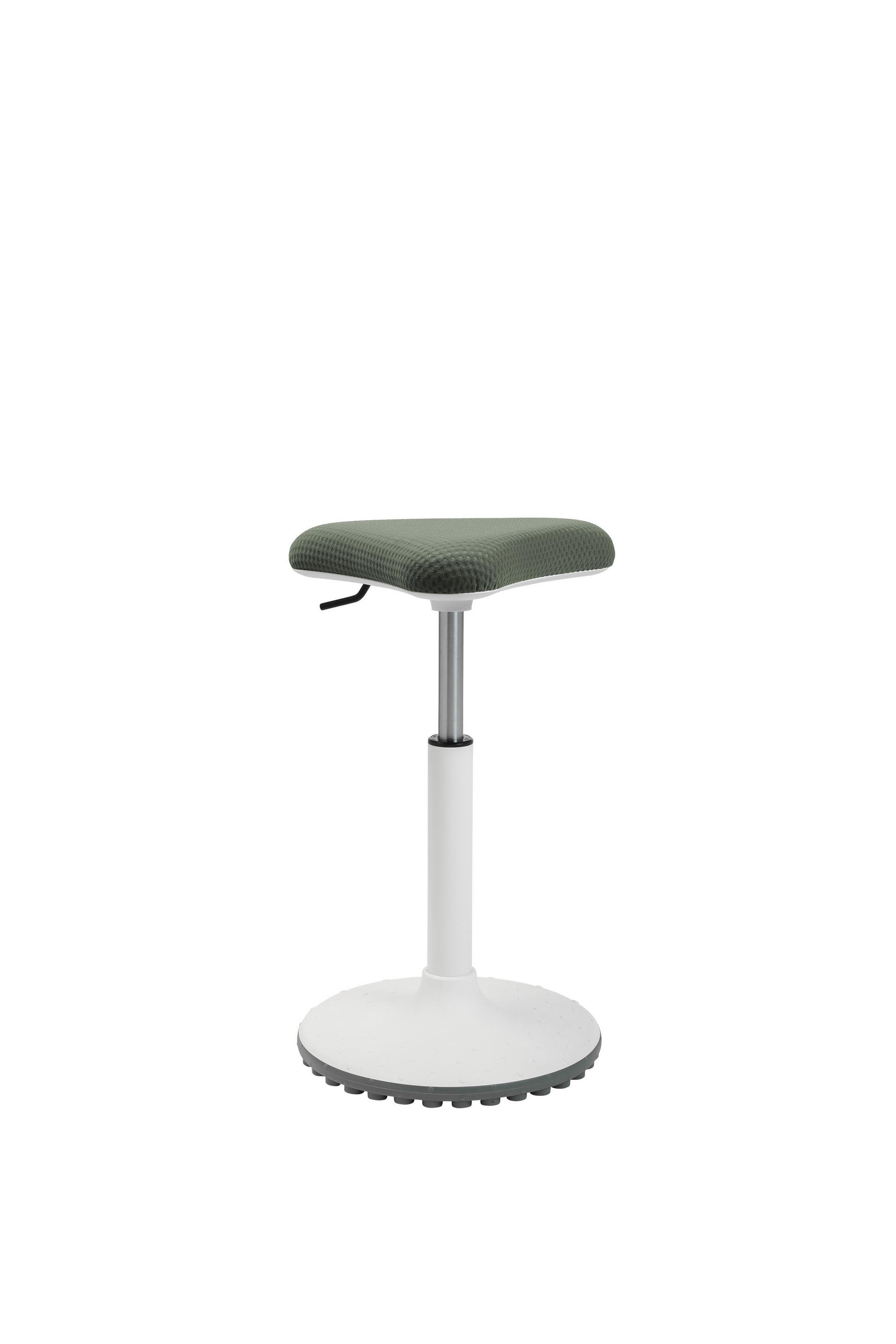 BÜROHOCKER 35/57-77/35 cm  - Schlammfarben/Weiß, MODERN, Kunststoff/Textil (35/57-77/35cm)