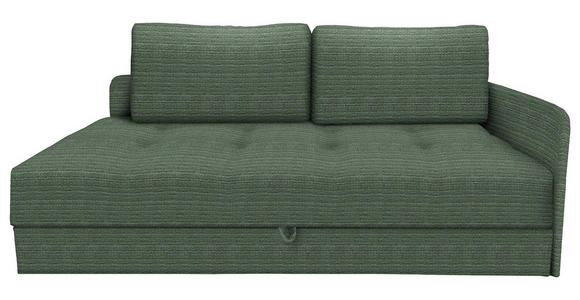 LIEGE in Velours Olivgrün - Schwarz/Olivgrün, KONVENTIONELL, Kunststoff/Textil (205/80/95cm) - Xora