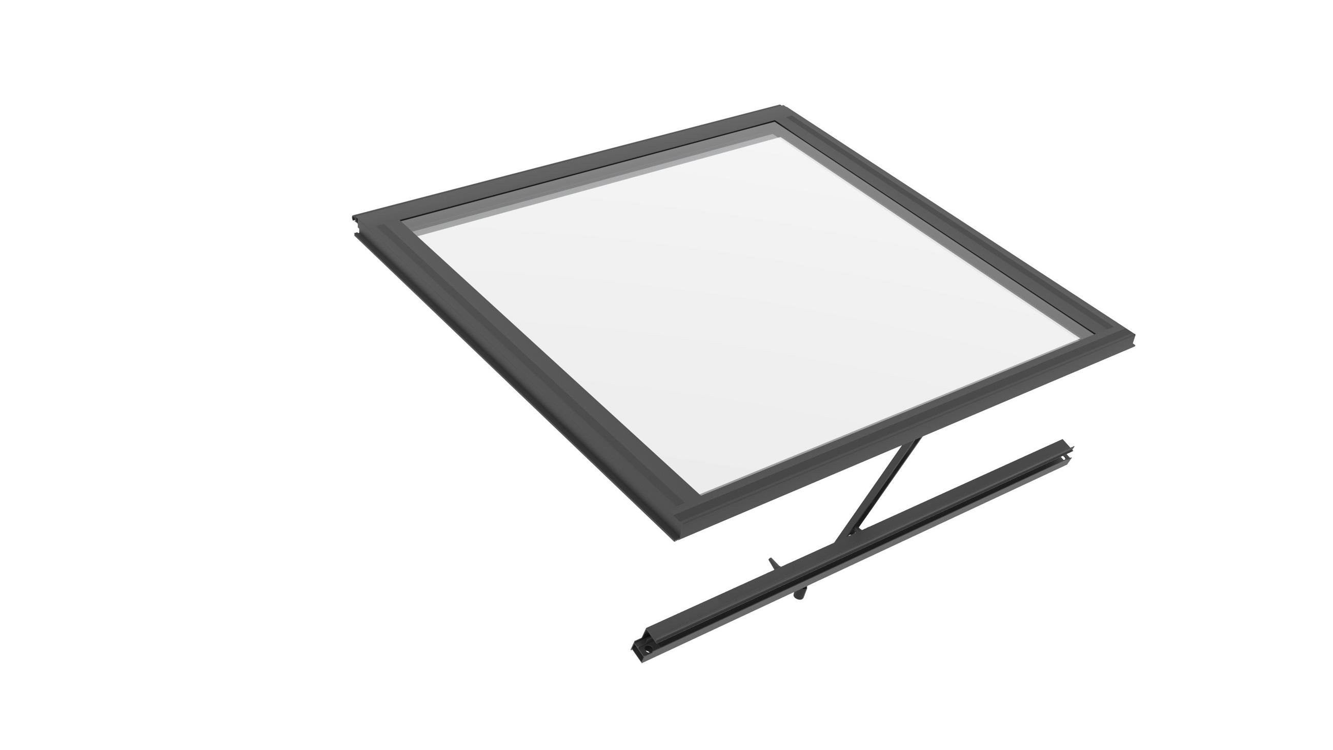 Dachfensterrahmen Zeus Comfort O. Glas, Schwarz