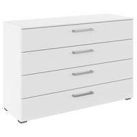 KOMMODE , 120/81/42 cm, 4 Schublade(n)  - Edelstahlfarben/Alufarben, Basics, Holzwerkstoff/Kunststoff (120/81/42cm) - Xora