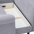 ECKSOFA Hellgrau Flachgewebe  - Hellgrau/Schwarz, Design, Kunststoff/Textil (175/278cm) - Xora