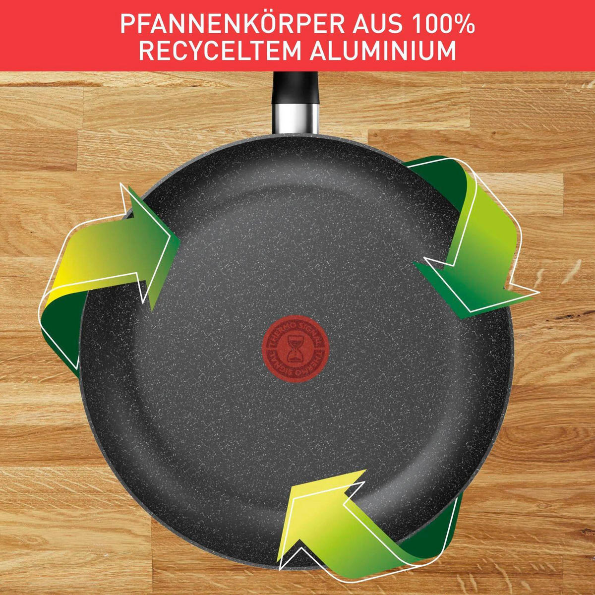 PFANNENSET Dark Essential Aluminium 2-teilig  - Schwarz, Basics, Metall (24 / 28cm) - Tefal