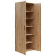 MEHRZWECKSCHRANK 70/195/40 cm  - Anthrazit/Schwarz, MODERN, Holzwerkstoff/Kunststoff (70/195/40cm) - Carryhome