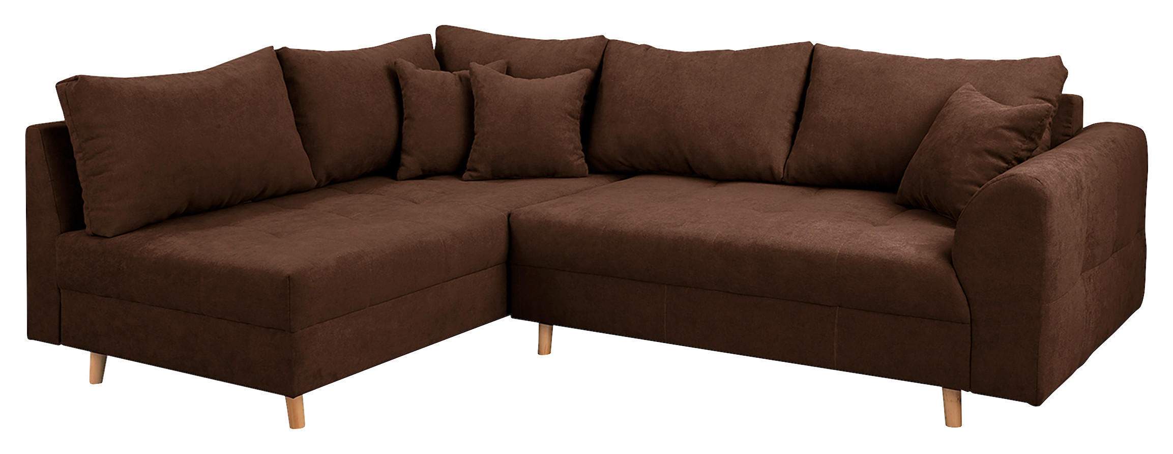 P & B Ecksofa Ariella Dunkelbraun 231x161 cm