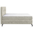 BOXSPRINGBETT 140/200 cm  in Beige  - Beige/Schwarz, Design, Textil/Metall (140/200cm) - Esposa