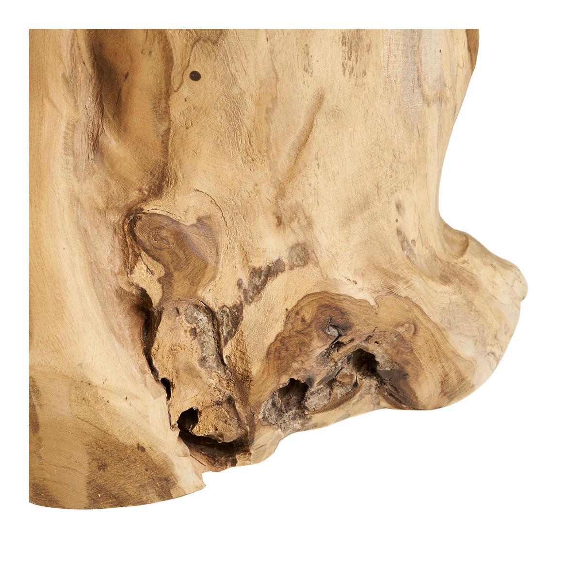 BEISTELLTISCH in Holz 40/45/40 cm  - Teakfarben, Basics, Holz (40/45/40cm)
