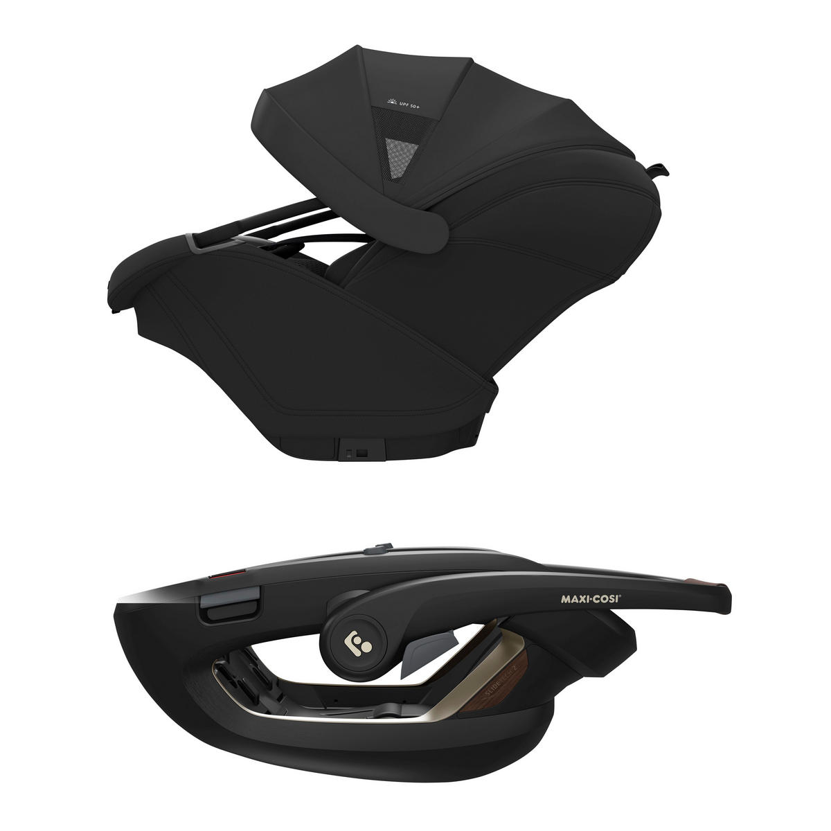 BABYSCHALE Coral Slide Pro  - Schwarz, Basics, Kunststoff/Textil (44/44,6/76cm) - Maxi-Cosi