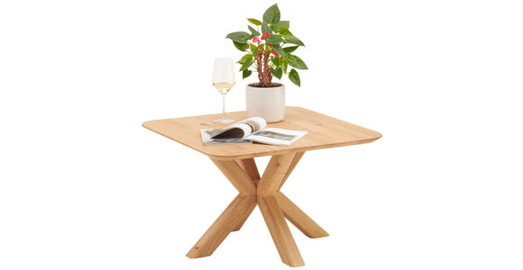 COUCHTISCH in Holz 70/70/45 cm  - Eichefarben, Natur, Holz (70/70/45cm) - Linea Natura