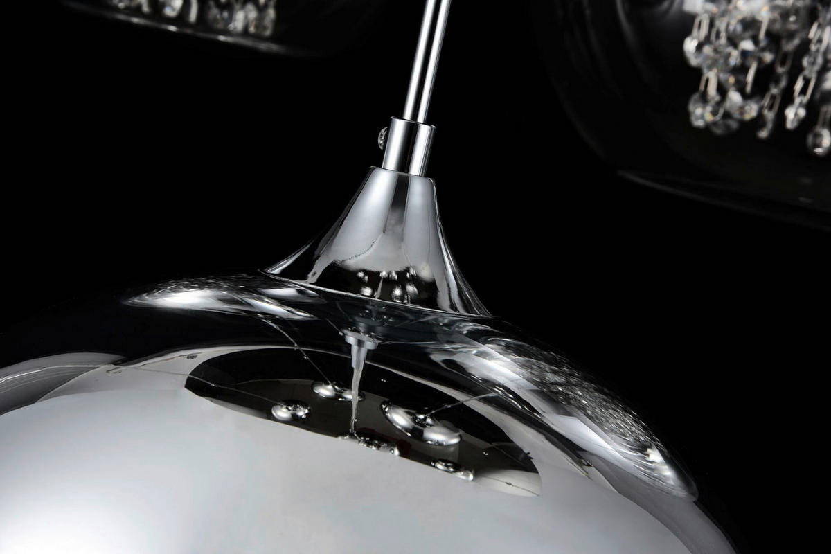 PENDELLEUCHTE 91/65/95 cm  - Transparent/Nickelfarben, Trend, Glas/Metall (91/65/95cm) - MAYTONI
