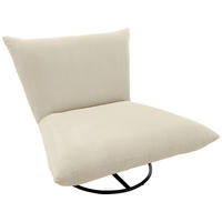 Relaxsessel in Textil Beige  - Beige/Schwarz, Design, Textil/Metall (100/78/96cm) - Livetastic