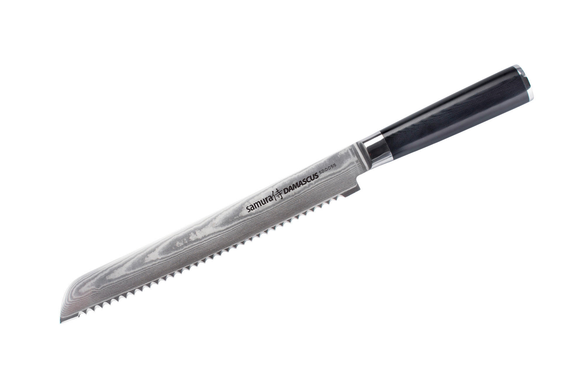 NOŽ ZA KRUH Damascus 36.5/3.2/2.4 cm ugljični čelik - Basics, metal/plastika (36.5/3.2/2.4cm) - Samura
