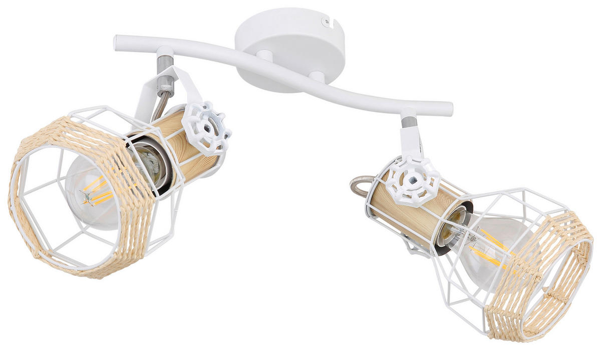 STRAHLER 29,6/23/19 cm   - Naturfarben/Weiß, Basics, Metall (29,6/23/19cm) - Globo