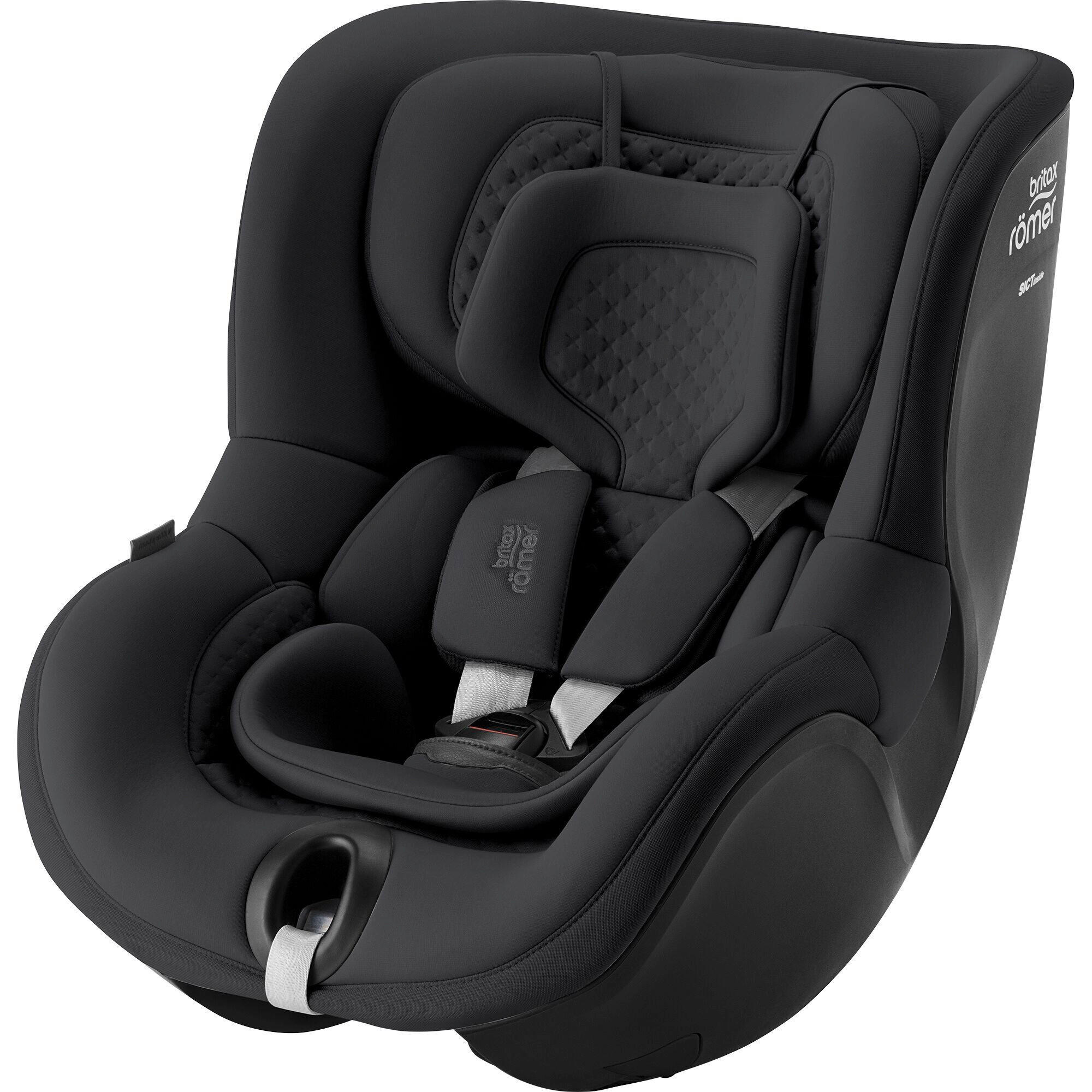 REBOARDER-KINDERSITZ Dualfix 5Z Onyx Black   - Schwarz, Basics, Kunststoff/Textil (44/48/74cm) - Britax Römer Diamond