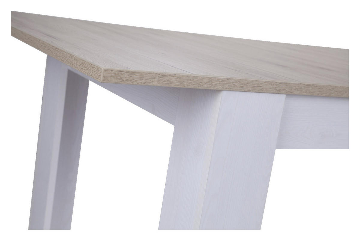 ESSTISCH Eichefarben, Lärchefarben rechteckig  ausziehbar  - Eichefarben/Lärchefarben, Design, Holzwerkstoff (160/90/75cm) - MID.YOU