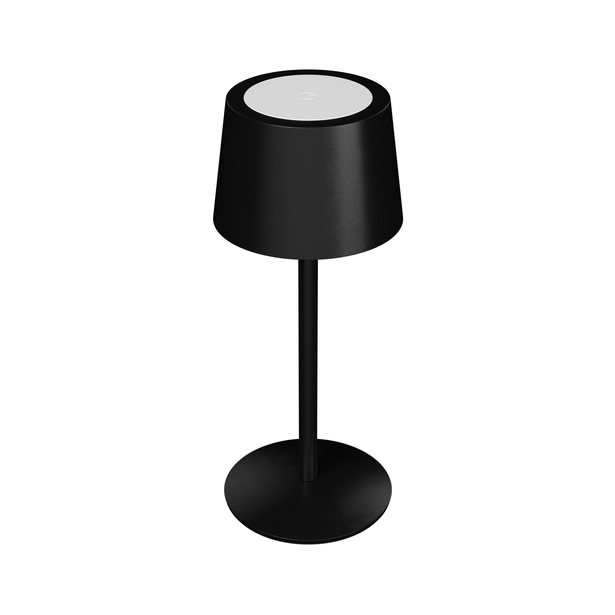 NAMIZNA SVETILKA ZA POLNJENJE        9/22 cm       - črna, Basics, kovina (9/22cm) - Novel