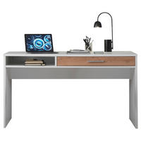 JUGENDSCHREIBTISCH 135/74/60 cm  - Chromfarben/Eichefarben, Design, Holzwerkstoff/Metall (135/74/60cm) - Xora