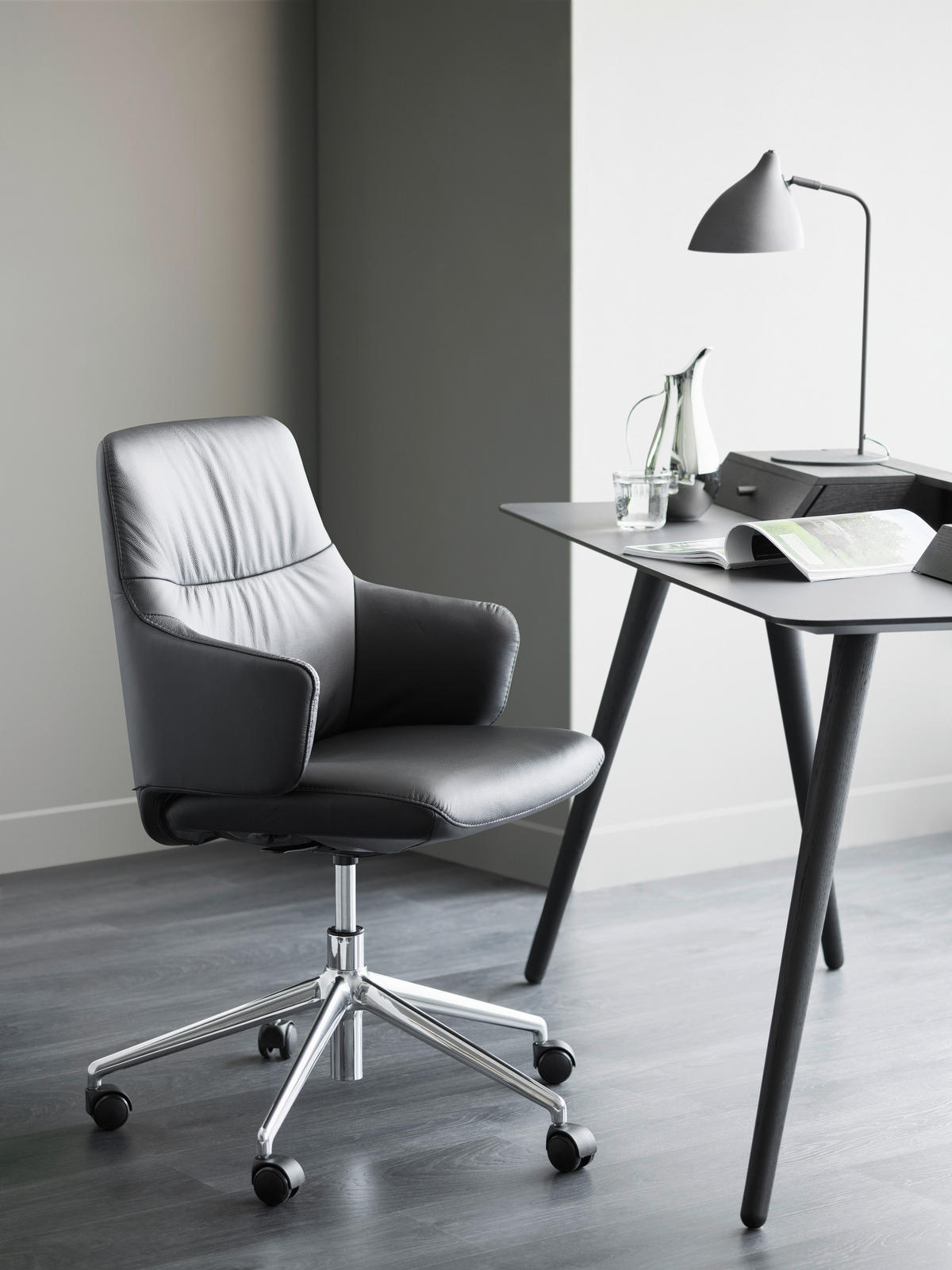 DREHSTUHL  in Schwarz  - Schwarz, Design, Leder/Kunststoff (72/87/72cm) - Stressless
