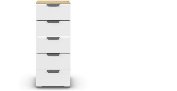KOMMODE  in 40/100/42 cm  - Dunkelgrau/Weiß, Design, Holzwerkstoff/Metall (40/100/42cm) - Carryhome