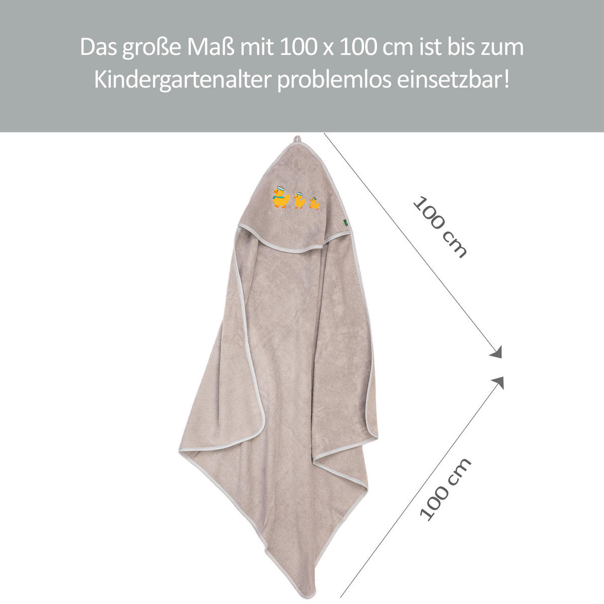 FROTTIERSET ENTE Grau  - Grau, Basics, Textil