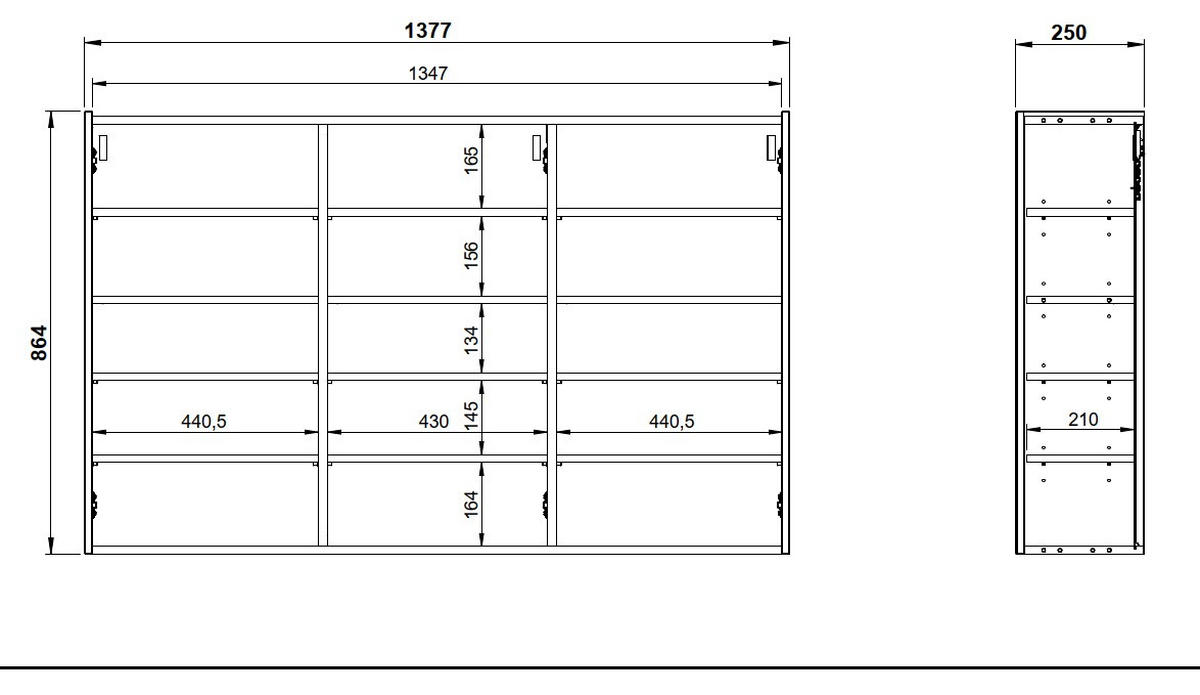 SCHUHSCHRANK Eichefarben, Kaschmir  - Kaschmir/Eichefarben, Design, Holzwerkstoff (138/87/25cm)