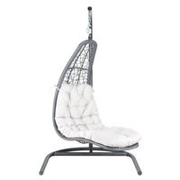 HÄNGESESSEL 119/193/119 cm  - Anthrazit/Beige, Design, Kunststoff/Textil (119/193/119cm) - Ambia Garden