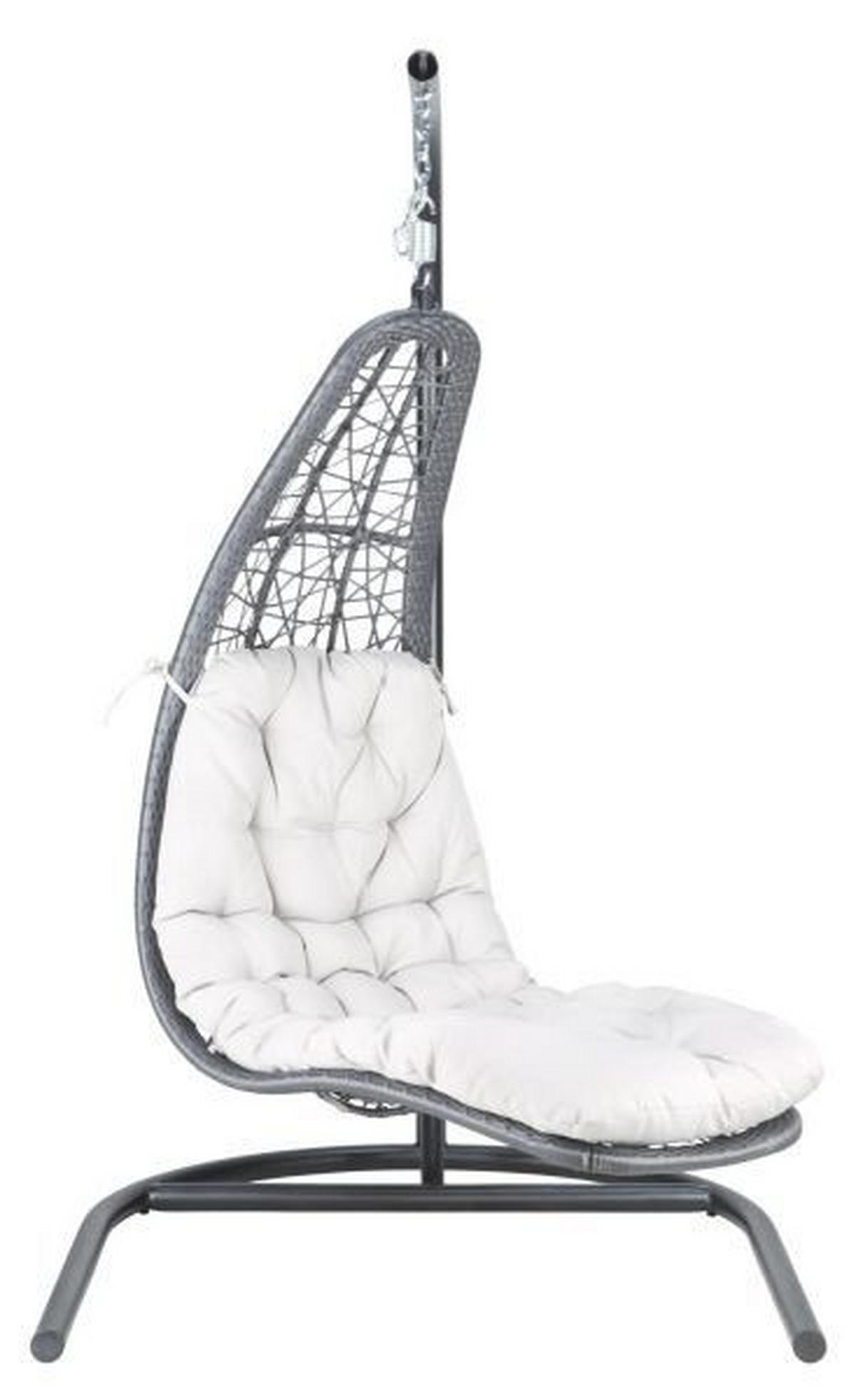 HÄNGESESSEL 119/193/119 cm  - Anthrazit/Beige, Design, Kunststoff/Textil (119/193/119cm) - Ambia Garden