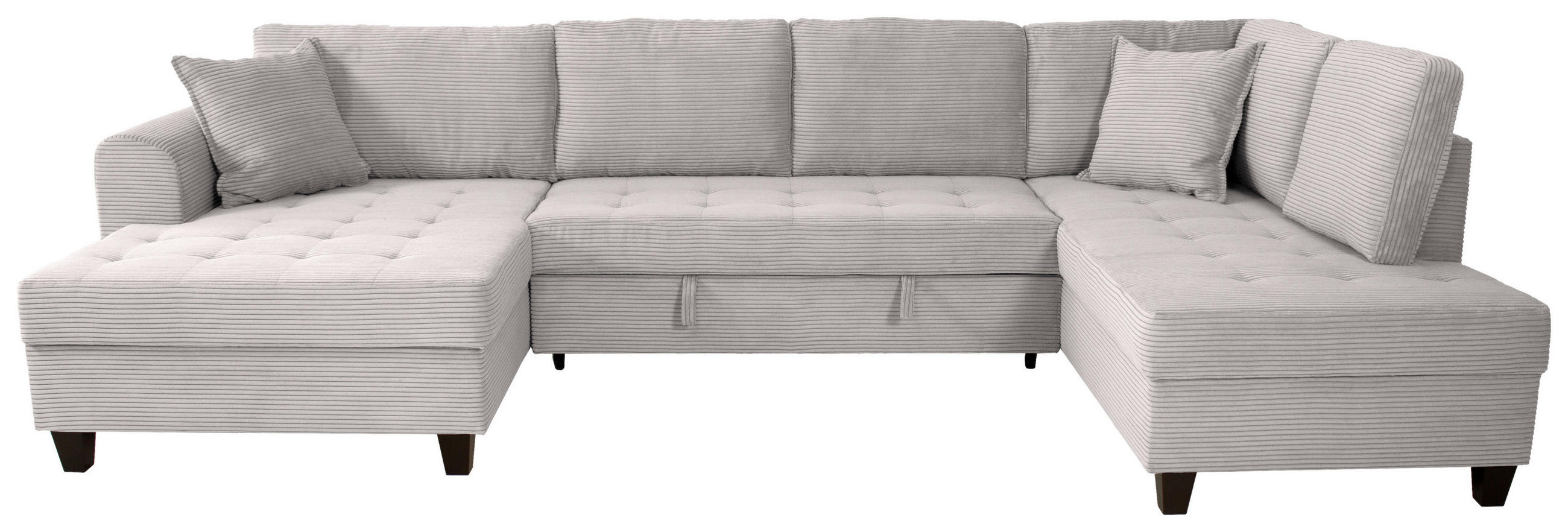 WOHNLANDSCHAFT MORITZ Beigebraun Cord  - Beigebraun, Trend, Textil (155/324/178cm) - P & B