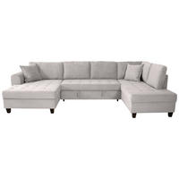 WOHNLANDSCHAFT MORITZ Beigebraun Cord  - Beigebraun, Trend, Textil (155/324/178cm) - P & B